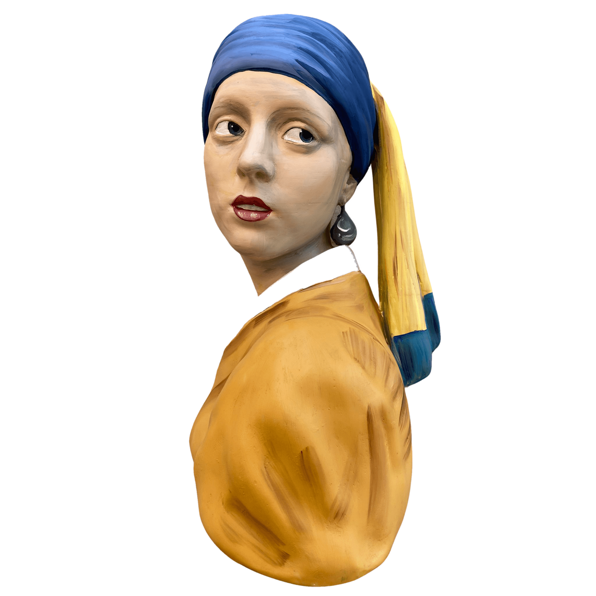 Johannes Vermeer – İnci Küpeli Kız – tasarım heykel şeffaf ana ürün görseli | Drag&Drop