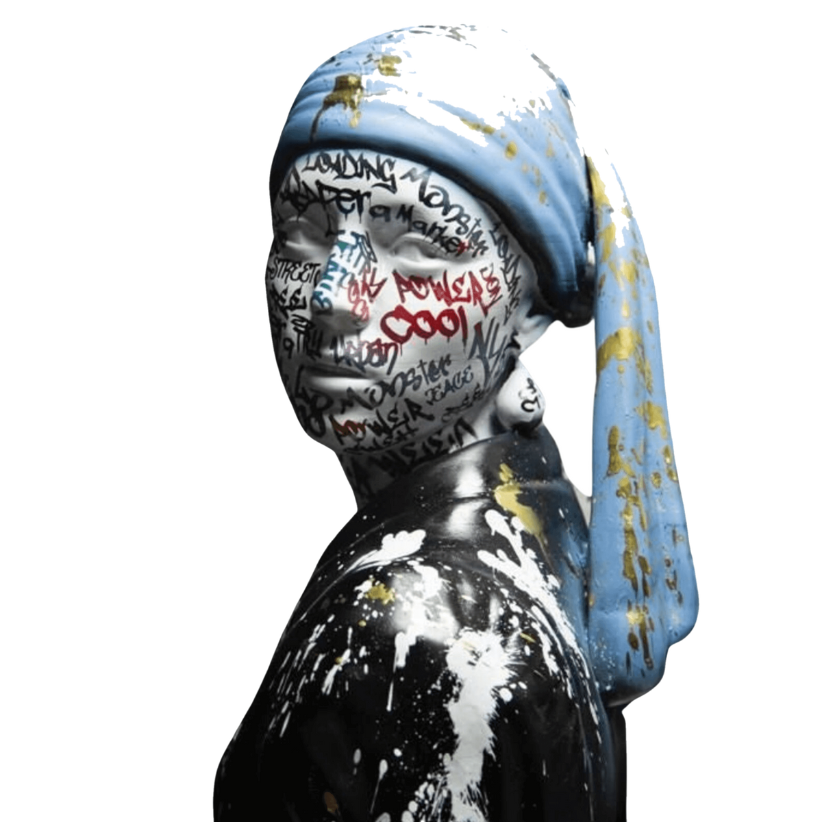 Drag&Drop transparent product image - Johannes Vermeer – Pop Art Design Sculpture