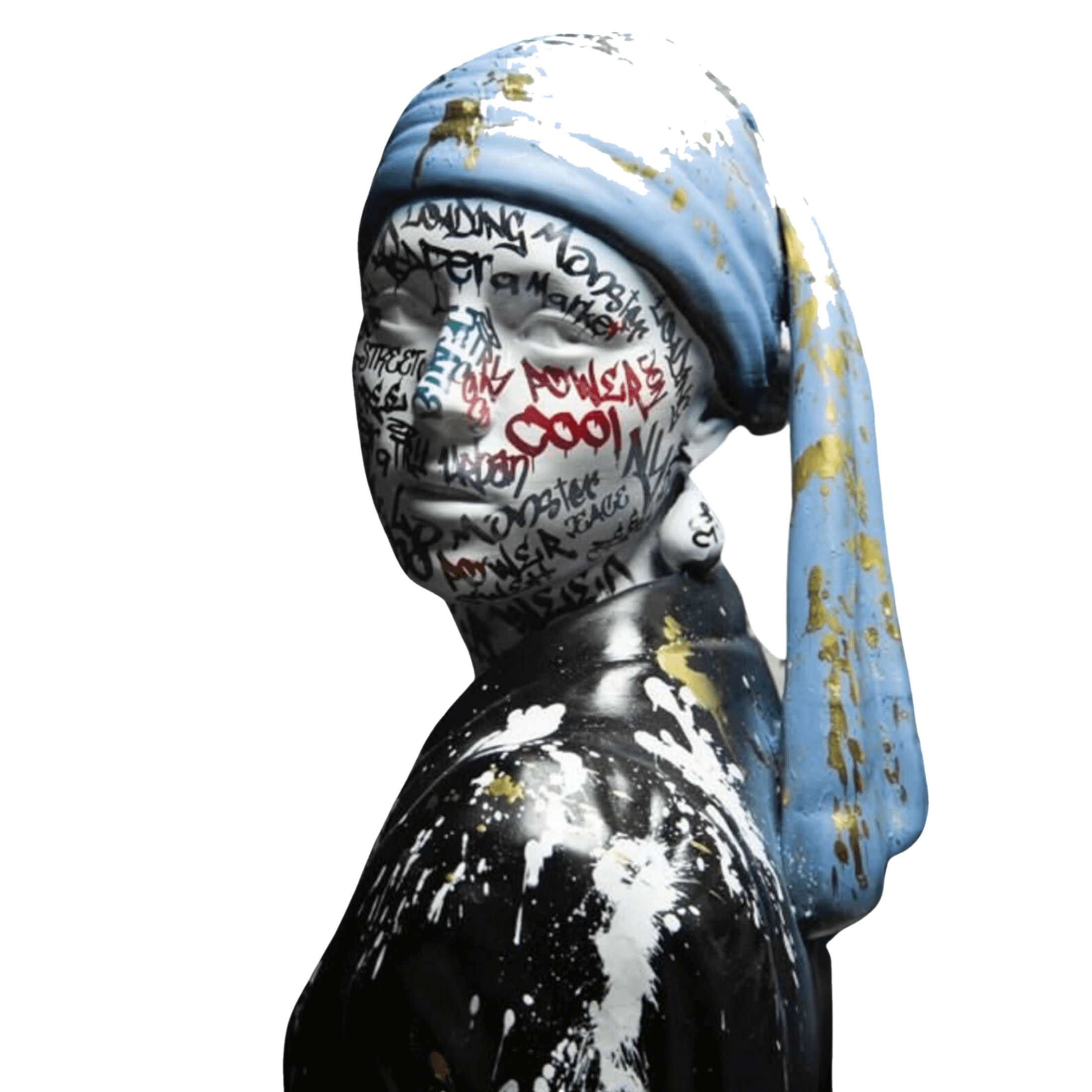 Drag&Drop transparent product image - Johannes Vermeer – Pop Art Design Sculpture