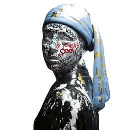 Drag&Drop transparent product image - Johannes Vermeer – Pop Art Design Sculpture