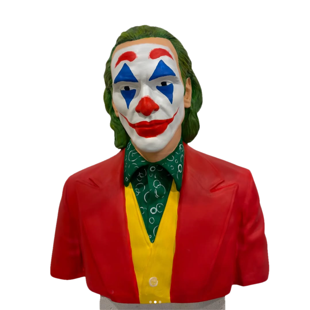 Joker Büst Heykel – dekoratif büst şeffaf ana ürün görseli | Drag&Drop