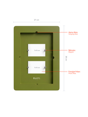 Kavi Living Açık Kök Kaplama Radius Çerçeve 21x30 cm görsel 6