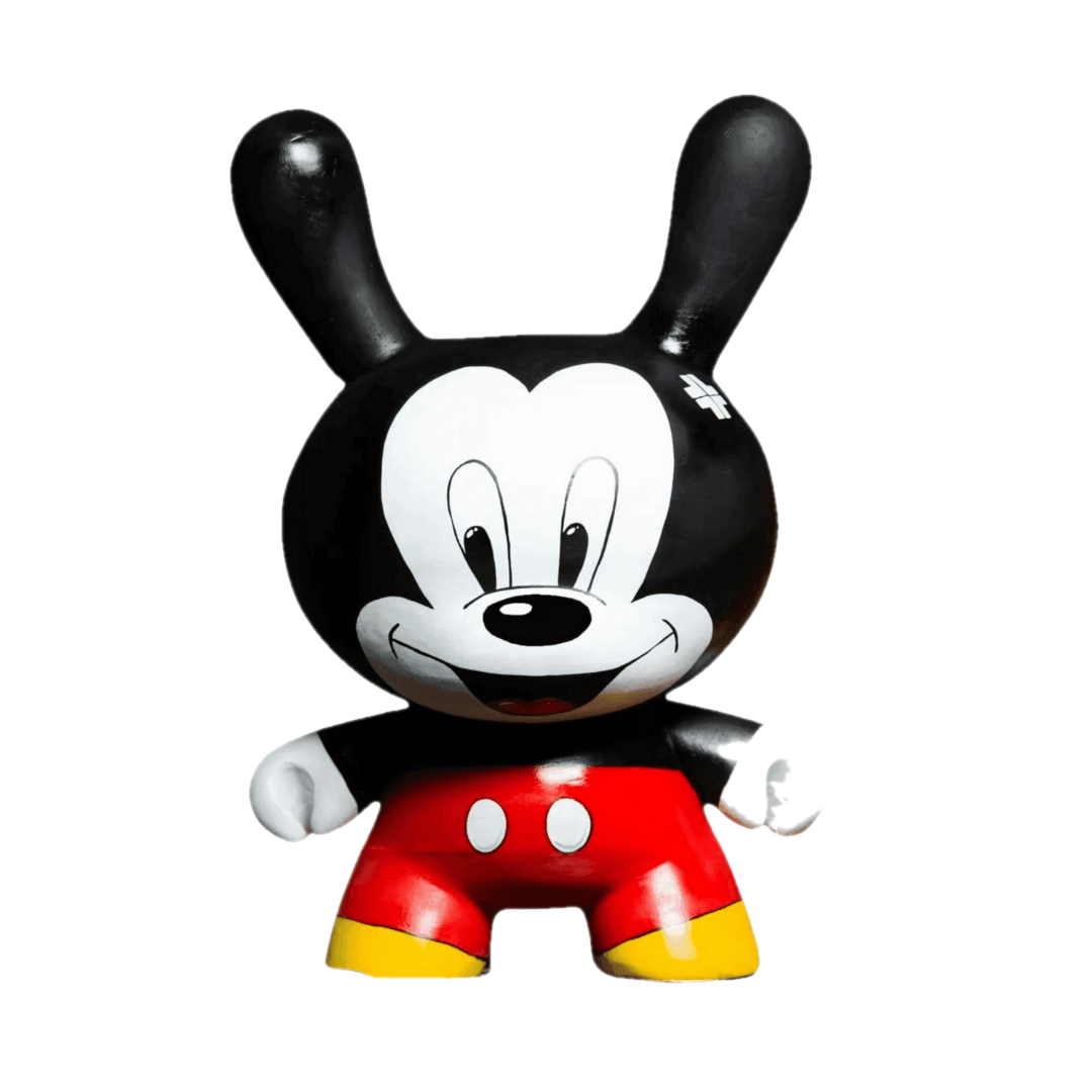 Kidrobot – Mickey Heykel – tasarım heykel şeffaf ana ürün görseli | Drag&Drop