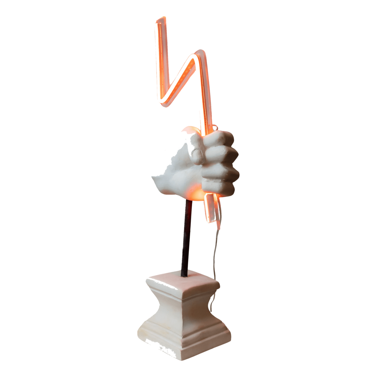 Light of Zeus Sculpture – dekoratif heykel şeffaf ana ürün görseli | Drag&Drop