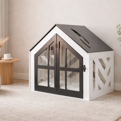 Lotus SB Siyah Beyaz Modern Köpek Evi – resmî Türkiye kataloğu fotoğrafı