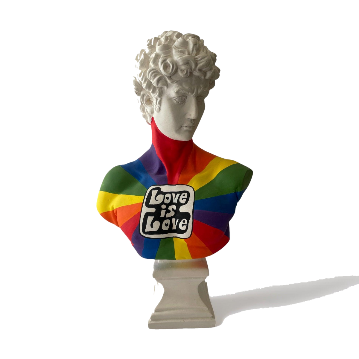 Love is Love David Sculpture – tasarım heykel şeffaf ana ürün görseli | Drag&Drop