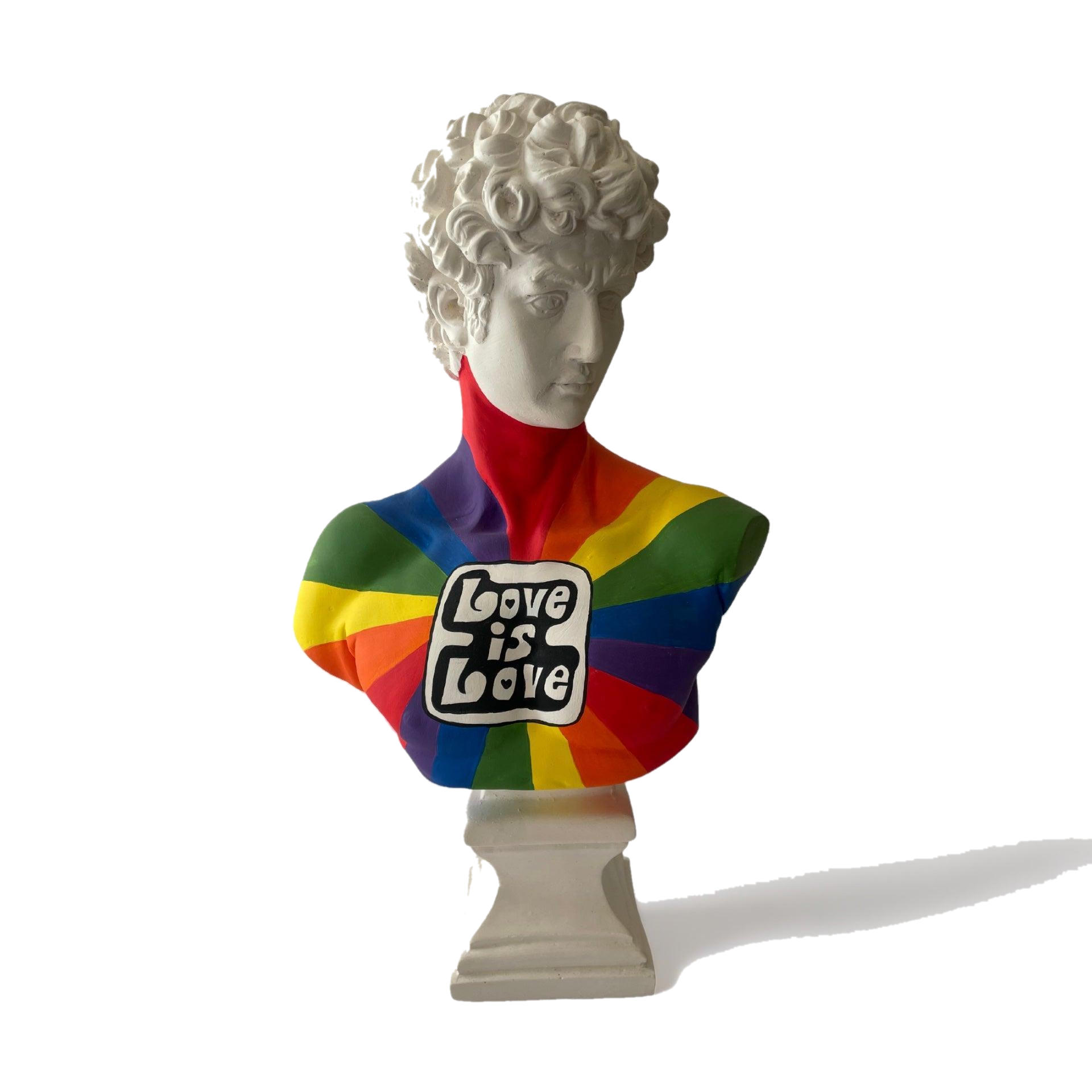 Drag&Drop transparent product image - Love is Love David Sculpture