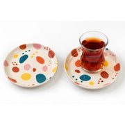 El Boyaması Seramik Çay Takımı - Mamezon Ceramics görsel 2