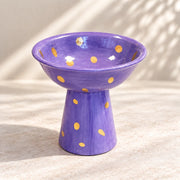Dekorlu Seramik Ayaklı Sunumluk - Mamezon Ceramics