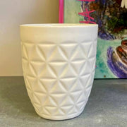 Üçgen Dokulu Porselen Kupa - Mamezon Ceramics görsel 3