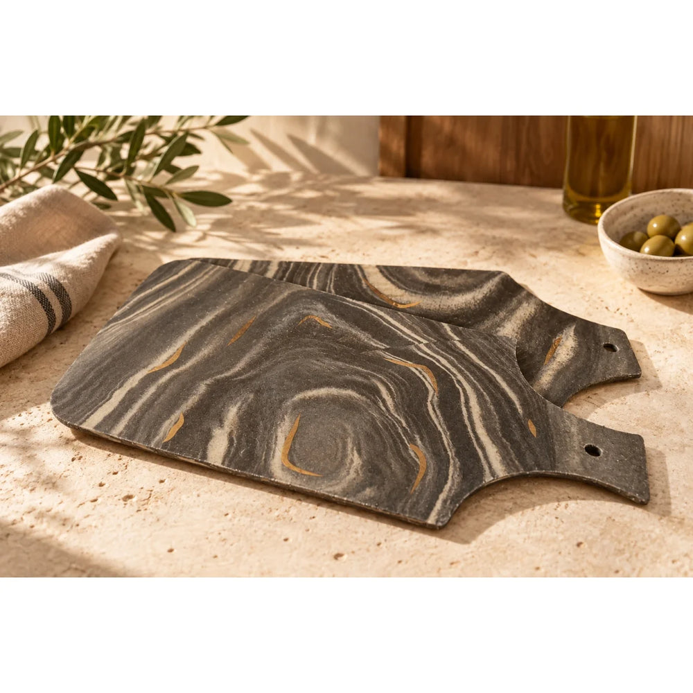 Marble Detaylı Peynir Sunum Tahtası - Mamezon Ceramics