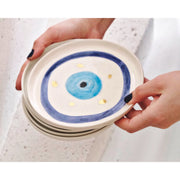 Nazr Mavi Tatlı Tabağı - Mamezon Ceramics görsel 5