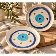Nazr Mavi Tatlı Tabağı - Mamezon Ceramics görsel 4