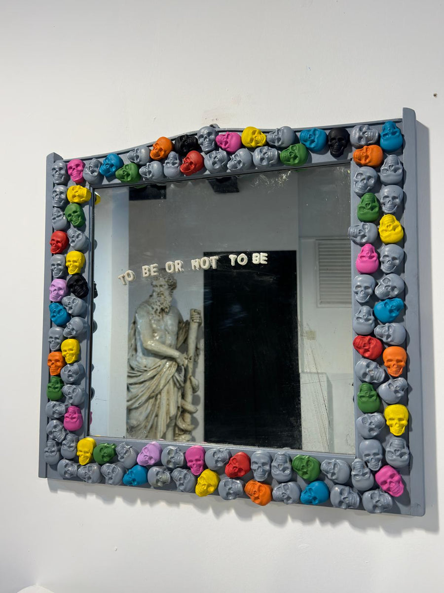 Design Wall Mirror Color Skull ürün görseli