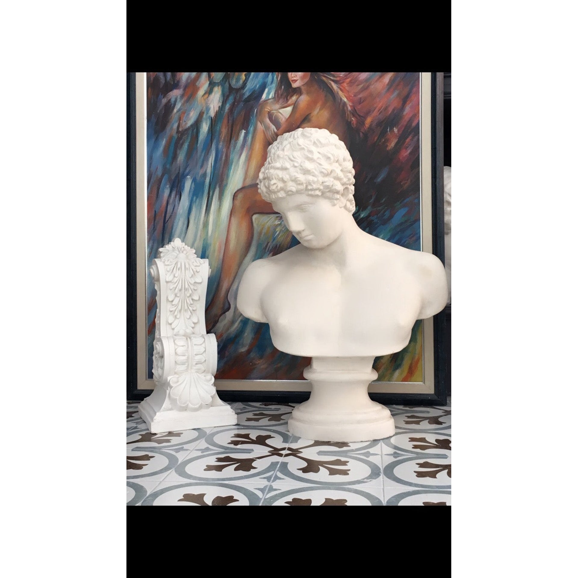 Antinous Büst – Pera Heykel gerçek ürün fotoğrafı