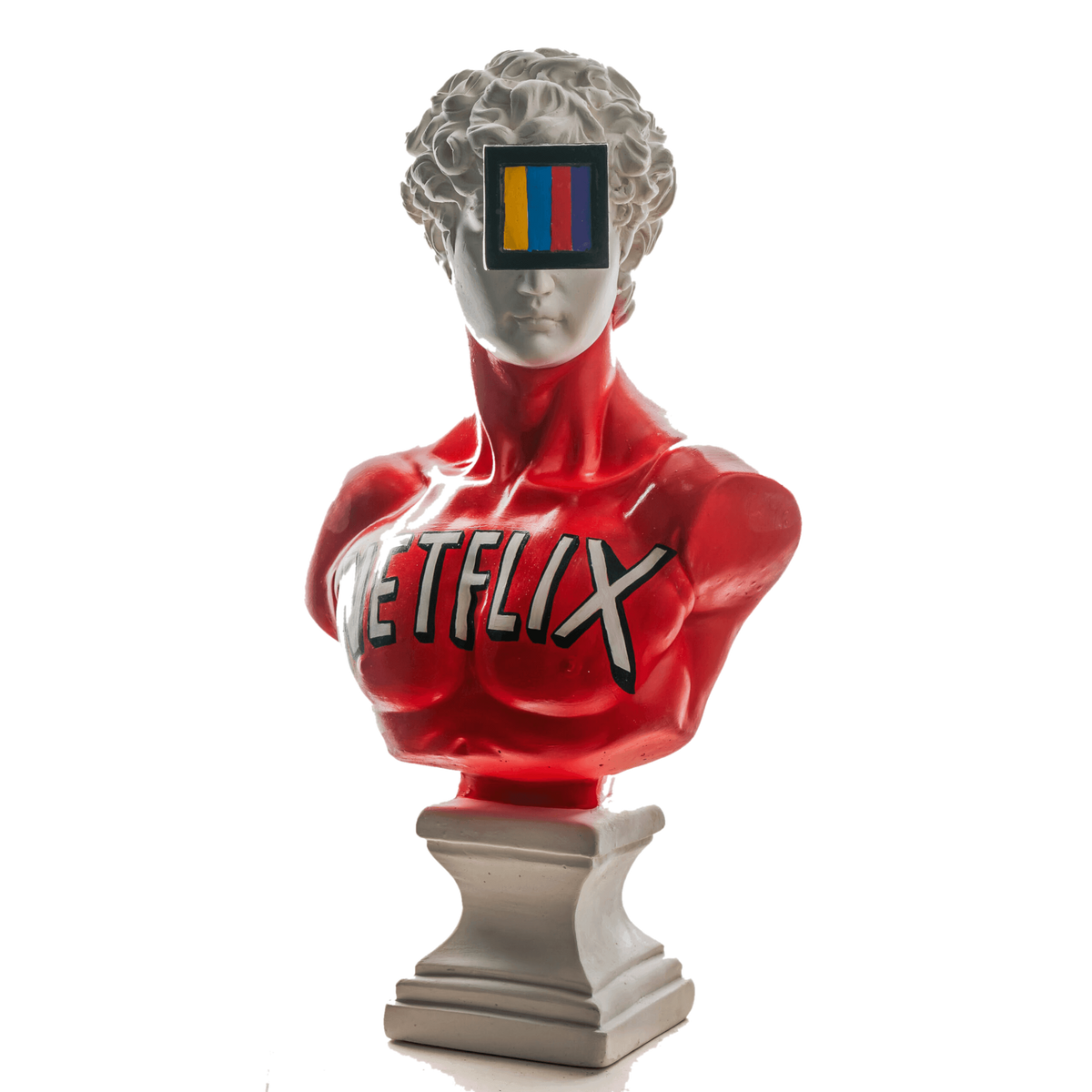 Drag&Drop transparent product image - Design Netflix David Sculpture