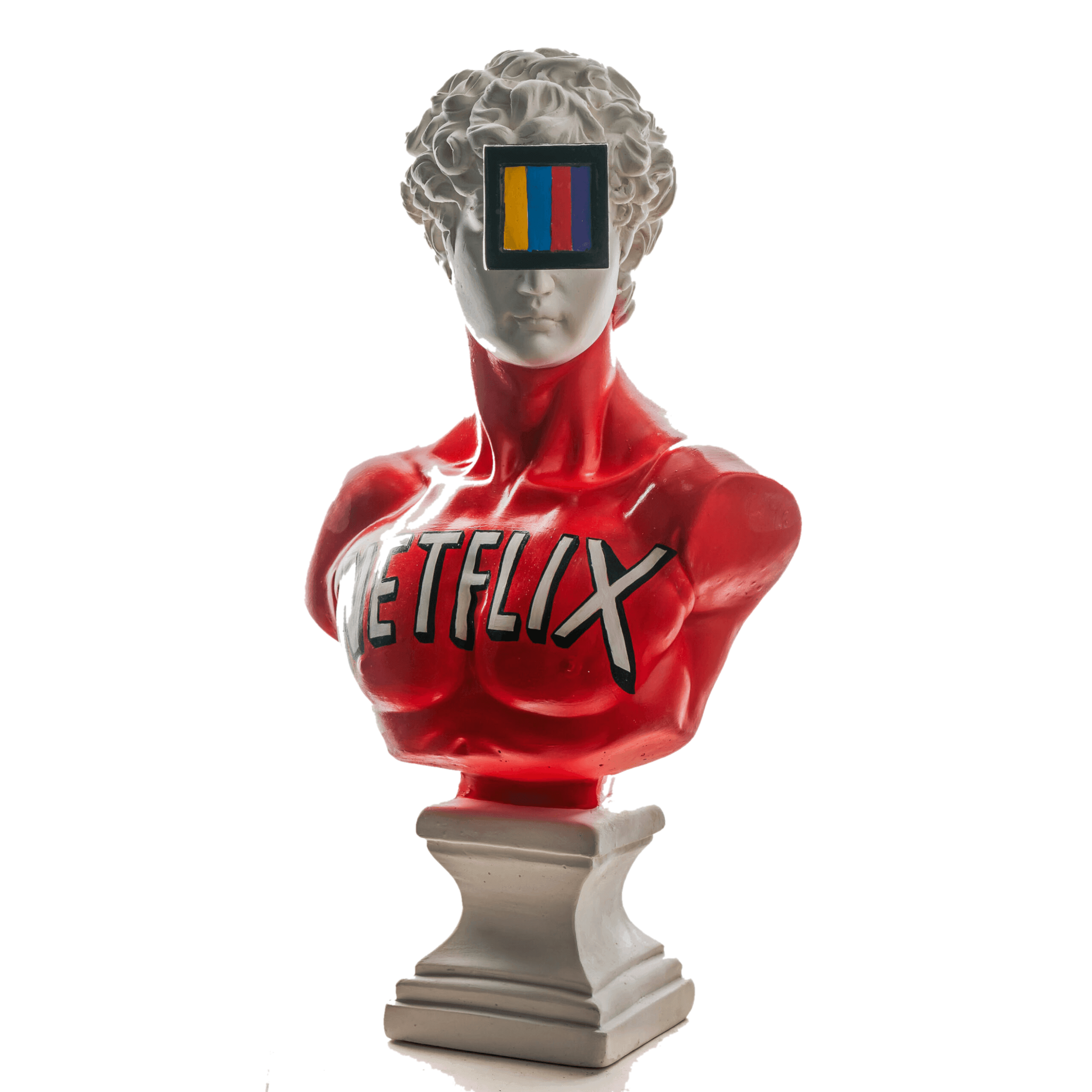 Drag&Drop transparent product image - Design Netflix David Sculpture
