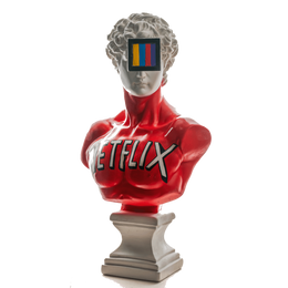 Drag&Drop transparent product image - Design Netflix David Sculpture