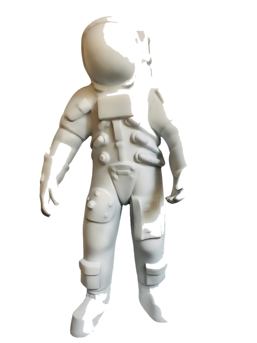 Drag&Drop transparent product image - White Astronot Heykeli