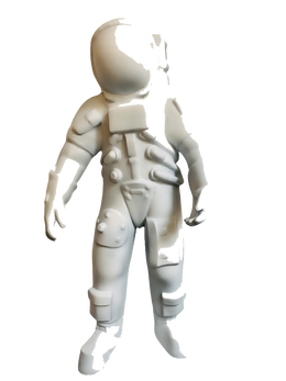Drag&Drop transparent product image - White Astronot Heykeli
