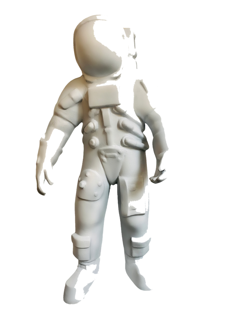 Drag&Drop transparent product image - White Astronot Heykeli