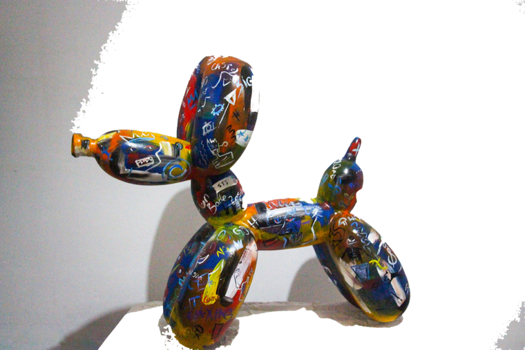 Drag&Drop transparent product image - Balloon Dog - Basquiat