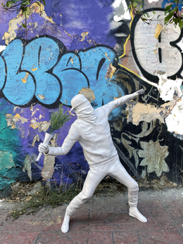 Drag&Drop transparent product image - Banksy-Flower Thrower