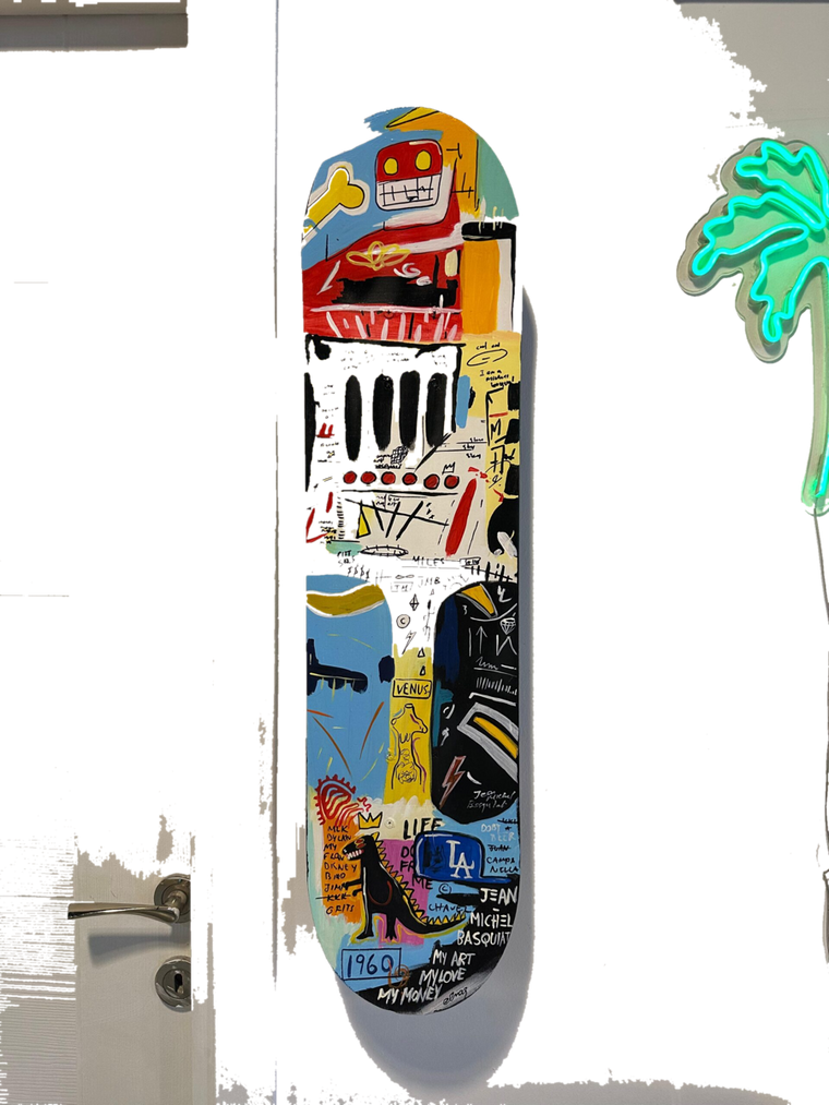 Drag&Drop transparent product image - Basquiat 2 - Skateboard Tablo