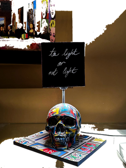 Drag&Drop transparent product image - Basquiat Abajur