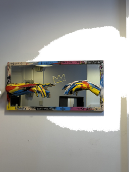 Drag&Drop transparent product image - Basquiat Mirror