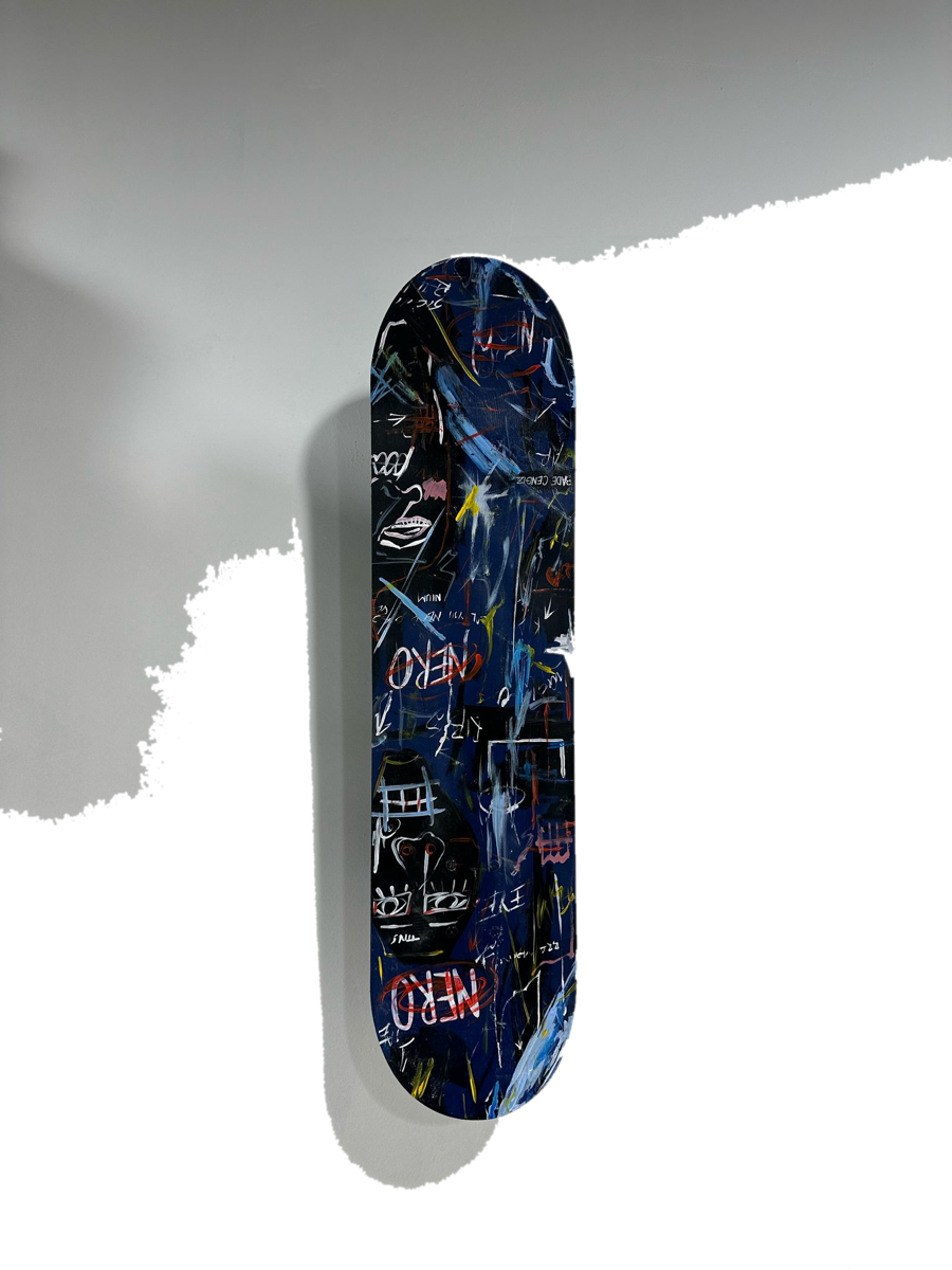 Drag&Drop transparent product image - Basquiat Skateboard Tablo