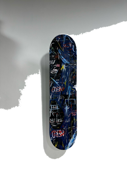 Drag&Drop transparent product image - Basquiat Skateboard Tablo