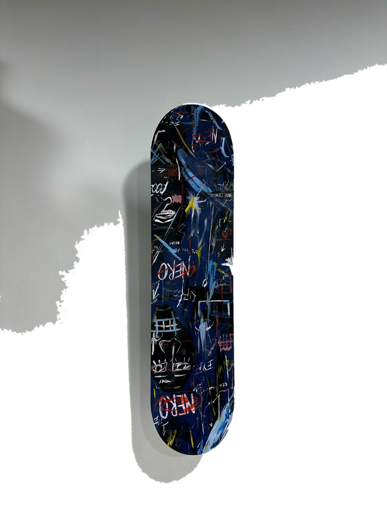 Drag&Drop transparent product image - Basquiat Skateboard Tablo