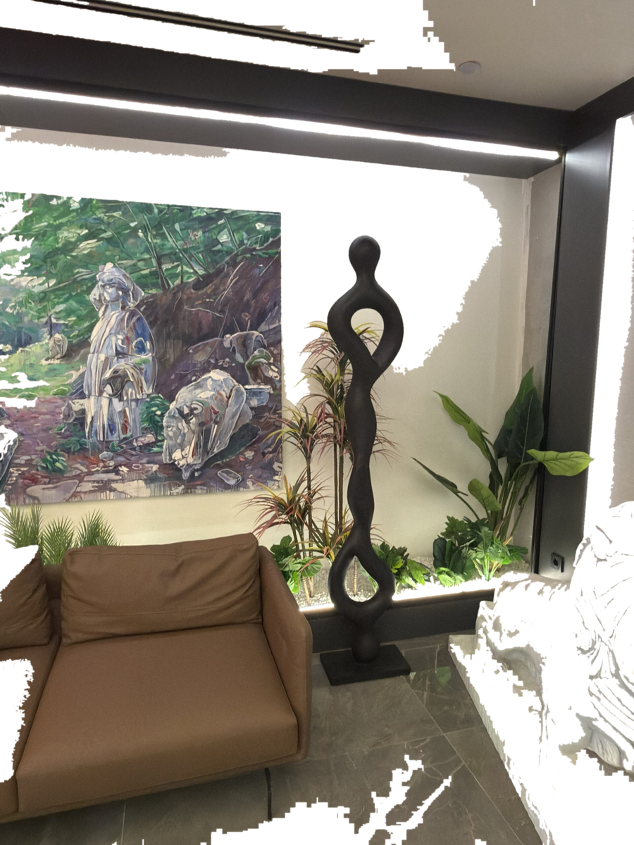 Drag&Drop transparent product image - Black Abstract Sculpture 200 cm