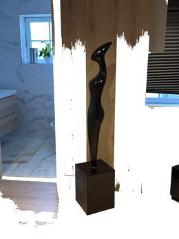 Drag&Drop transparent product image - Black woman abstract sculpture