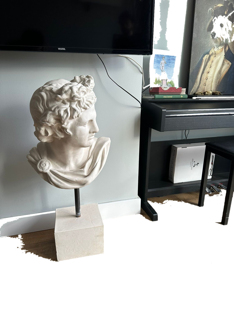 Drag&Drop transparent product image - Büyük Apollo Büstü