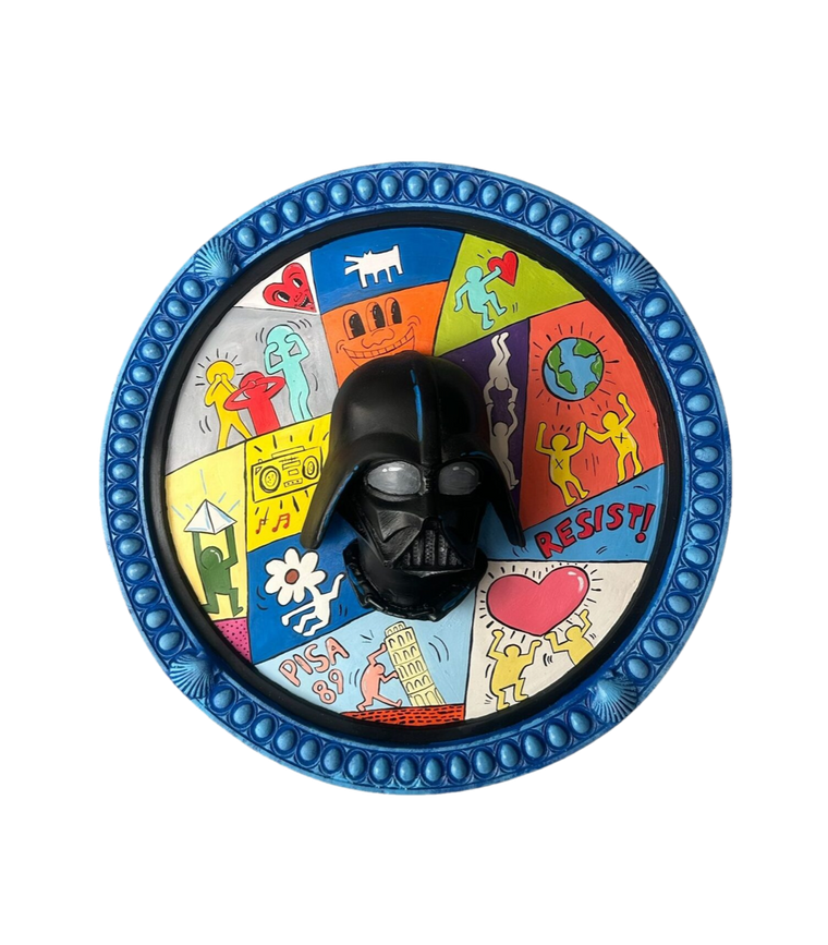 Drag&Drop transparent product image - Darth Vader Rölyef Tablo