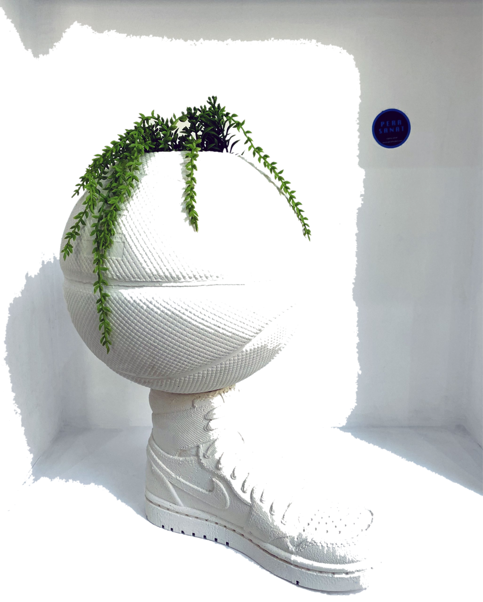 Drag&Drop transparent product image - Design Basketball Saksı