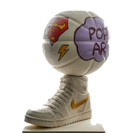 Drag&Drop transparent product image - Design Basketball Saksı Pop Art