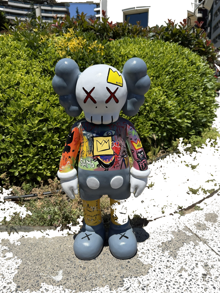Drag&Drop transparent product image - Design Basquiat Kaws 60 cm
