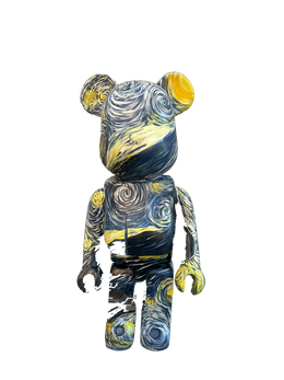 Drag&Drop transparent product image - Design Bearbrick 70 cm – Starry Night