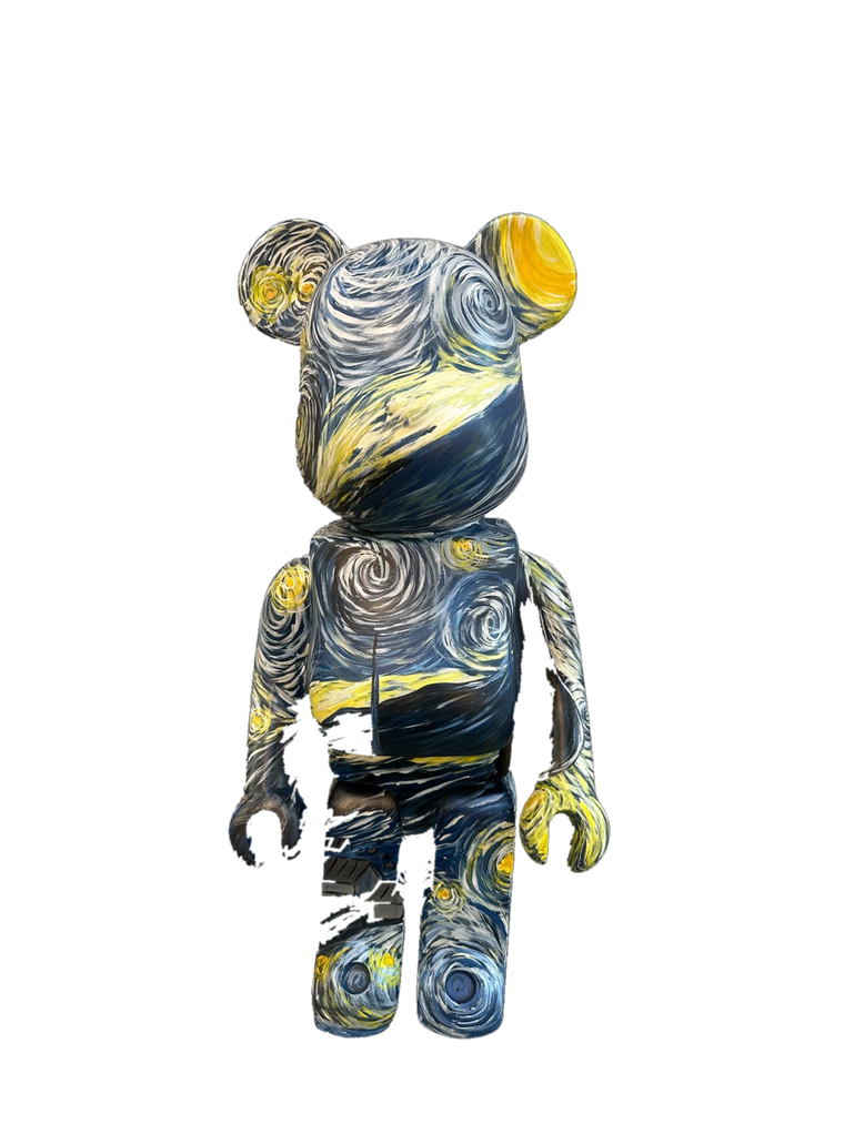Drag&Drop transparent product image - Design Bearbrick 70 cm – Starry Night