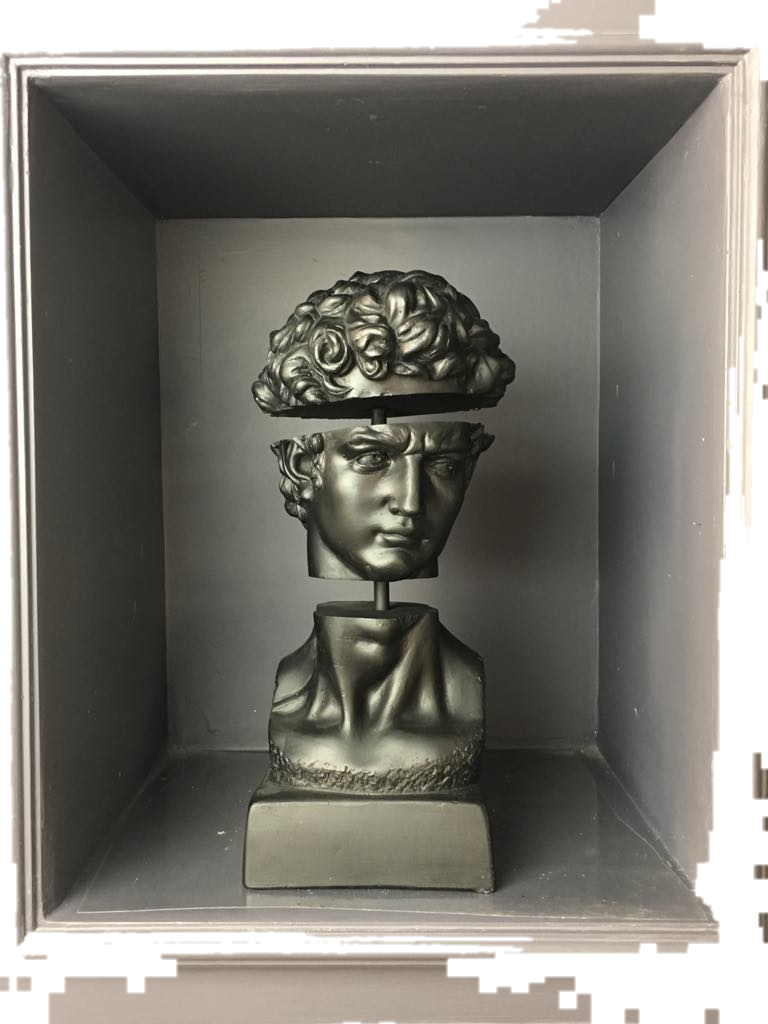 Drag&Drop transparent product image - Design David Bust-Three piece