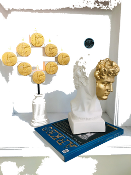 Drag&Drop transparent product image - Design Gold Mask David