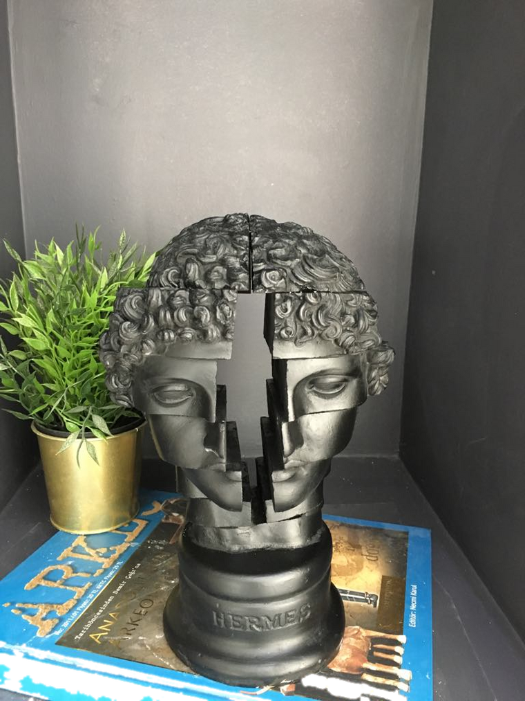 Drag&Drop transparent product image - DESİGN HERMES BUST-LEGO FACE