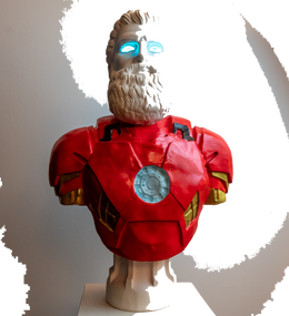 Drag&Drop transparent product image - Design İronman & Hercules Pop Art