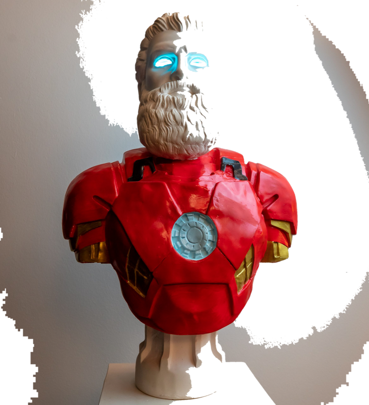 Drag&Drop transparent product image - Design İronman & Hercules Pop Art