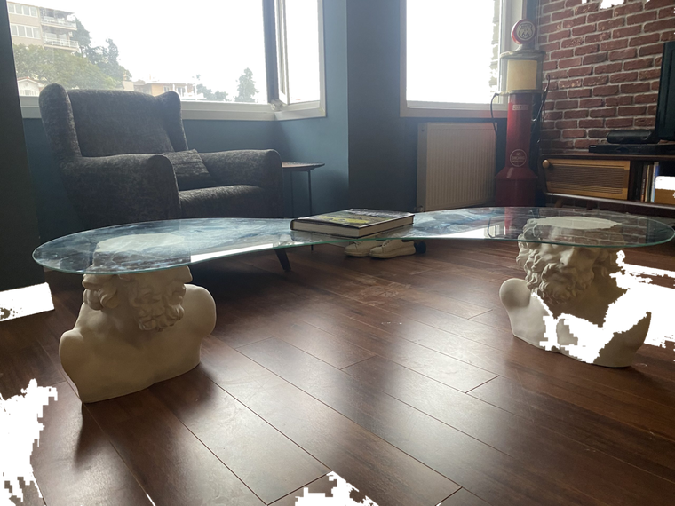 Drag&Drop transparent product image - Design Laocoön Sehpa