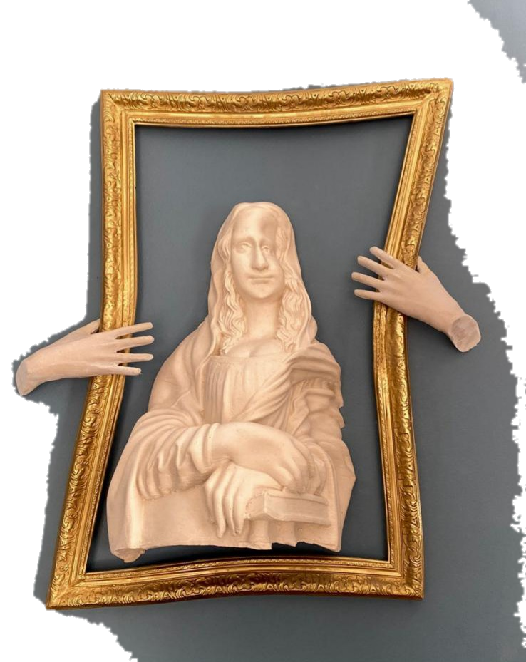 Drag&Drop transparent product image - Design Mona Lisa Wall Bust