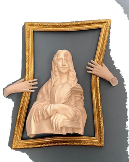 Drag&Drop transparent product image - Design Mona Lisa Wall Bust